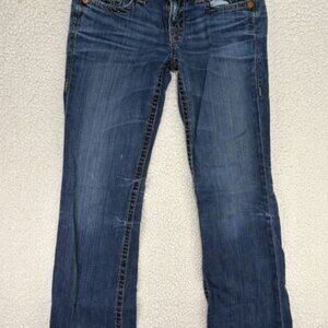 Big Star Womens Jeans Size 30L Liv Boot Distressed Measures 31x33 Thick Stitch
